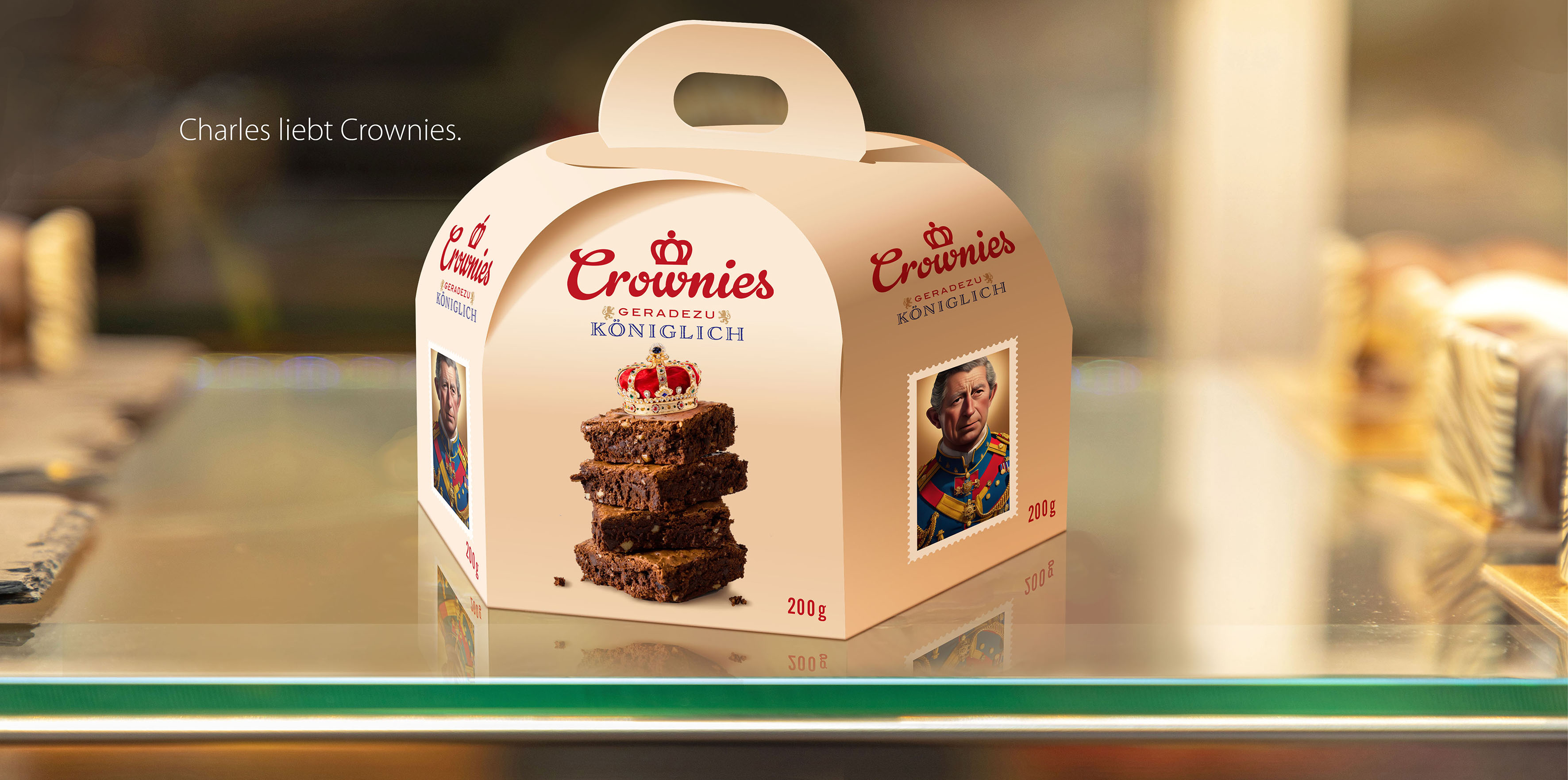 Königliches Packaging Design für Charles III.